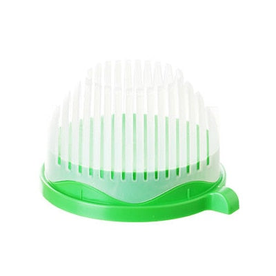 Ingenious Salad Cutter Strainer Bowl
