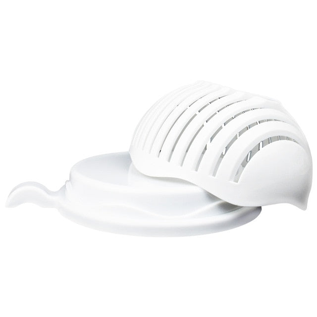 Ingenious Salad Cutter Strainer Bowl