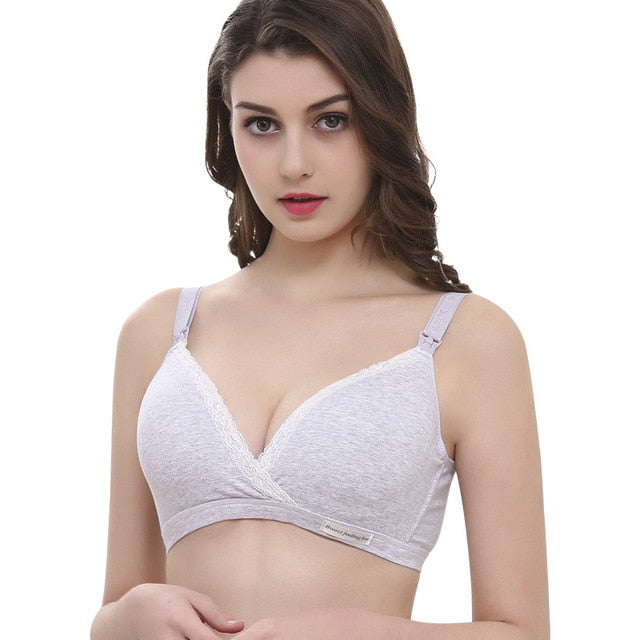 Cotton Maternity Nursing Bras with Brief set