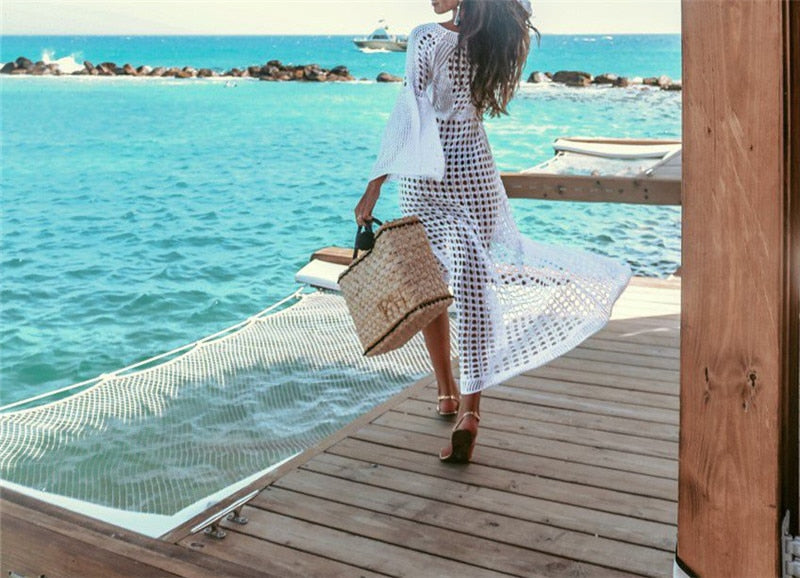 New Trendy Crochet Beach Cover up dress