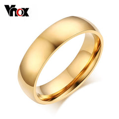 Vnox 6mm Classic Wedding Ring for Men / Women