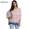 Image of Plus Size Floral Print Chiffon Wearover Blouse