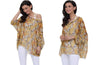 Image of Plus Size Floral Print Chiffon Wearover Blouse