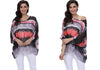 Image of Plus Size Floral Print Chiffon Wearover Blouse