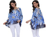 Image of Plus Size Floral Print Chiffon Wearover Blouse