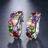 Image of Luxury Rose Gold Color Cubic Zircon Ear Studs