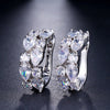 Image of Luxury Rose Gold Color Cubic Zircon Ear Studs