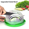 Image of Ingenious Salad Cutter Strainer Bowl