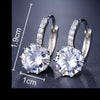 Image of Fashion 10 Colors AAA Cubic Zirconia Element Stud Earrings For Women