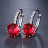 Image of Fashion 10 Colors AAA Cubic Zirconia Element Stud Earrings For Women