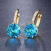 Image of Fashion 10 Colors AAA Cubic Zirconia Element Stud Earrings For Women