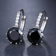 Fashion 10 Colors AAA Cubic Zirconia Element Stud Earrings For Women