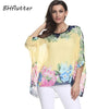 Image of Plus Size Floral Print Chiffon Wearover Blouse