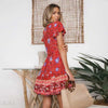 Image of Bohemian Spring Summer 2019 ruffle sleeve mini dress